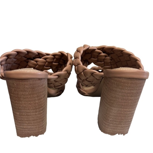 Steve Madden Tan Braided Twist Open Toe Sandals 7 - Picture 7 of 11